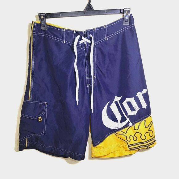 Corona Beer Men's Swim Trunks Shorts 32 - Picture 1 of 11